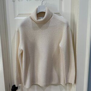 Ivory Cashmere Turtleneck by Chicos size 3 (reg. 16)